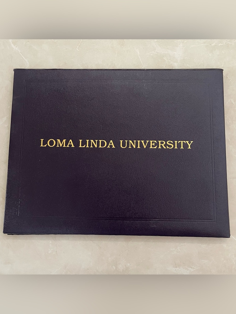 Vintage Loma Linda University Diploma Cover